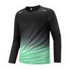 Men's Running Jersey Fitness Training Elastic Gradient Long Sleeve T-Shirt Men Road Cycling Jogging Reverse Strip Long Sleeve