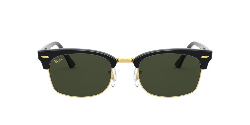 Clubmaster Square 130331 52mm Ray-Ban Men's Sunglasses, 0RB3916, G-15 Green,