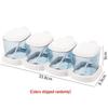 CHAHUA Plastic Countertop Seasoning Box Set