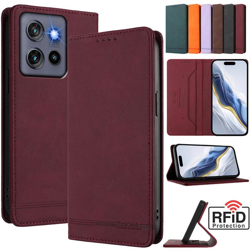 Leather Retro Anti-theft Wallet Flip Case For Motorola MOTO G Stylus Power Play 2025 2024 2023 2022 5G 4G Magnetic Phone Cover