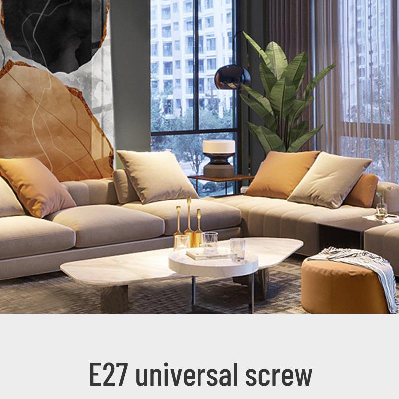 Nordische LED Deckenventilatorleuchte mit Fernbedienung - Minimalistisches rundes Design für modernes Schlafzimmer oder Restaurant