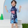 Children's Cartoon One-Piece Swimsuit - Quick-Dry, Sun Protection for Boys