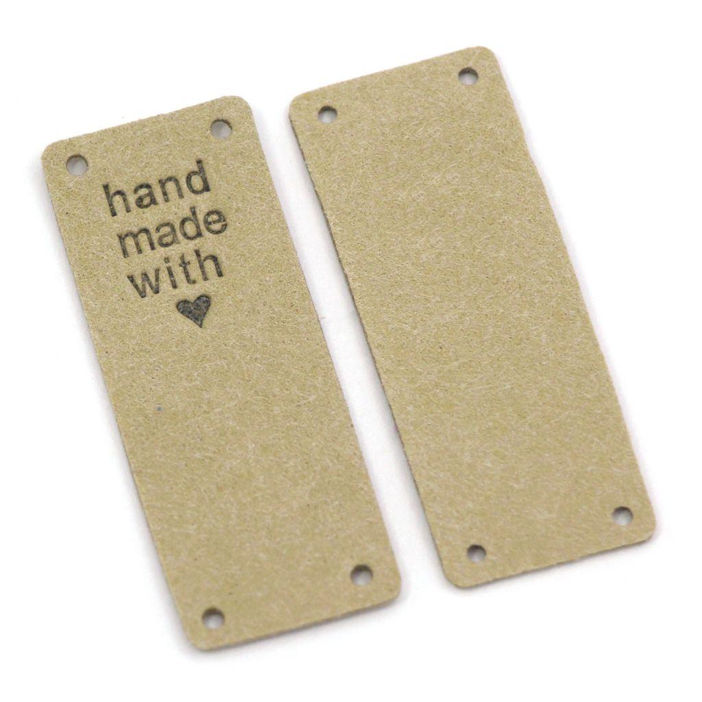 Knitting Leather Super Fiber Clothes Tags Handmade Labels Sewing Accessories Garment Labels