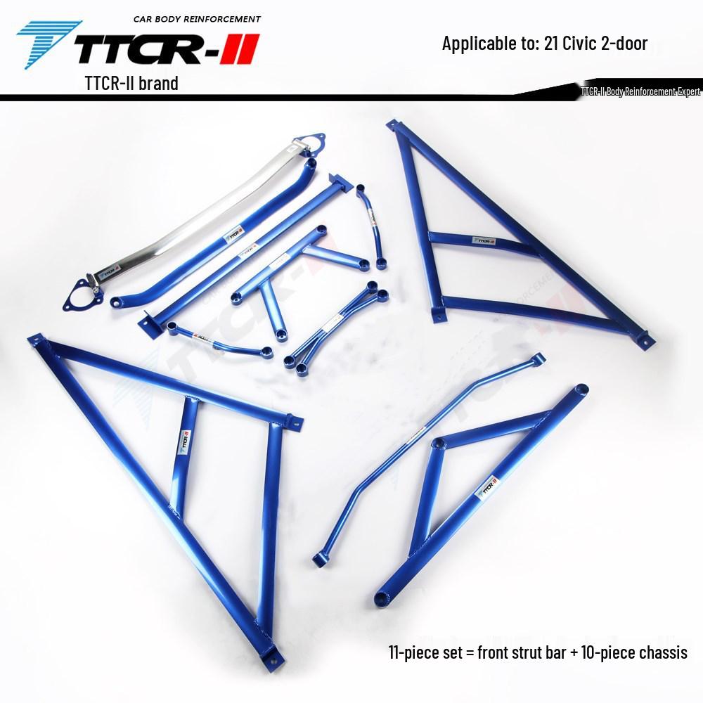 Compatible Sway Bar Chassis Strengthening Parts for 8th–11th Gen Civic, with Specific Compatibility for 10th Gen Models.