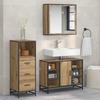Bathroom Furniture Set 3 Pcs. Artisan Oak 80 X 33 X 60 Cm