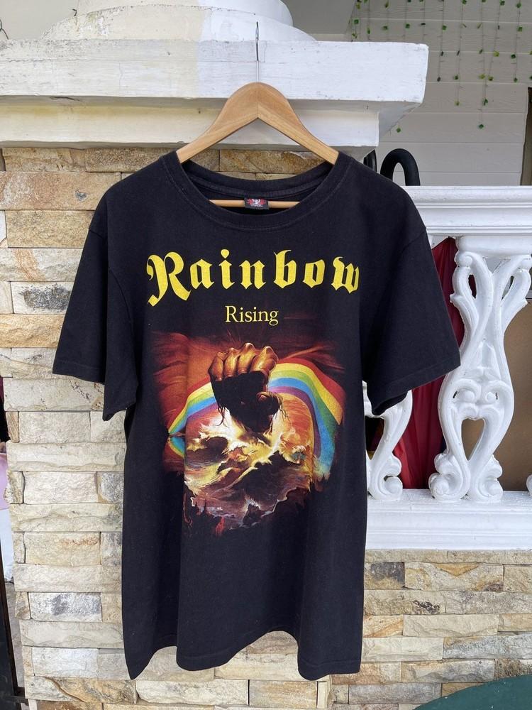 Rainbow band Rising black  Men Women Classic Style S-5XL Unisex T-Shirt S