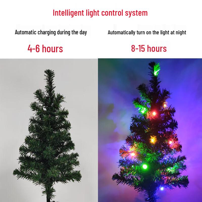 Solar Christmas Tree LED Lawn Light