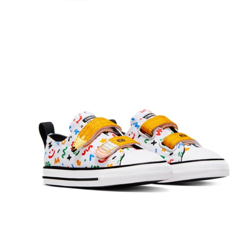 COnverse Kids Easy On Doodle White A07219c
