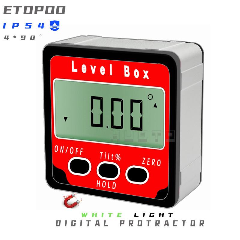 ETOPO 360° Digital Inclination Box with Backlight & Strong Magnet