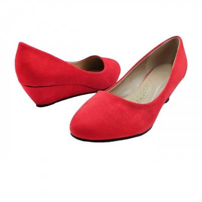 Sapatos de Corte Plataforma Anabela Baixa de Camurça Kieran para Mulheres/Senhoras