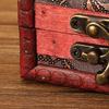 Scatola di Legno Stile Vintage Floreale Artigianato Tocco di Vecchio Ricordo Contenitore per Gioielli Scatola del Tesoro in Legno per Collezione