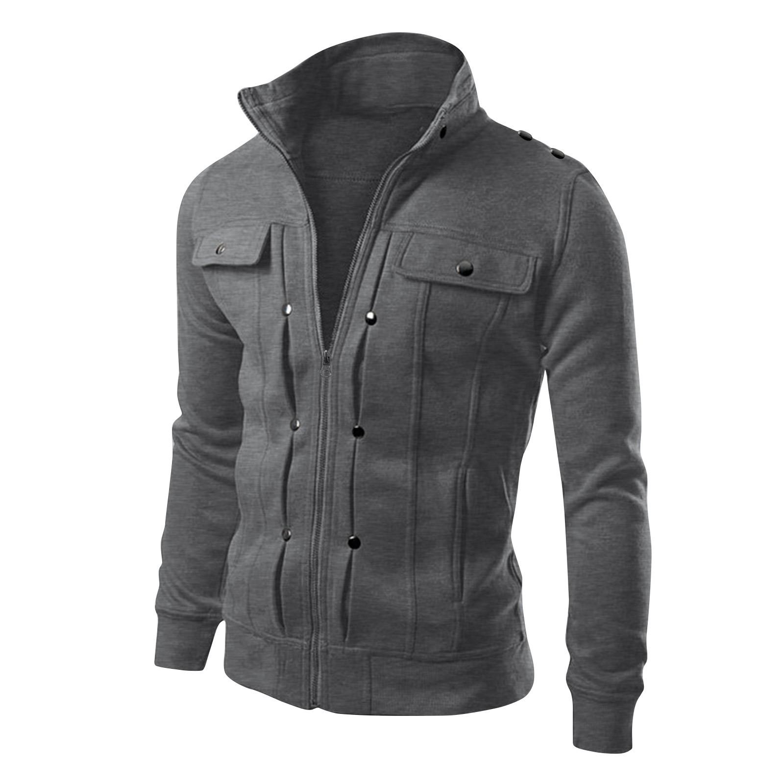 

Мужская однотонная вельветовая куртка в британском стиле, украшенная пуговицами, мужская повседневная модная трендовая универсальная куртка L