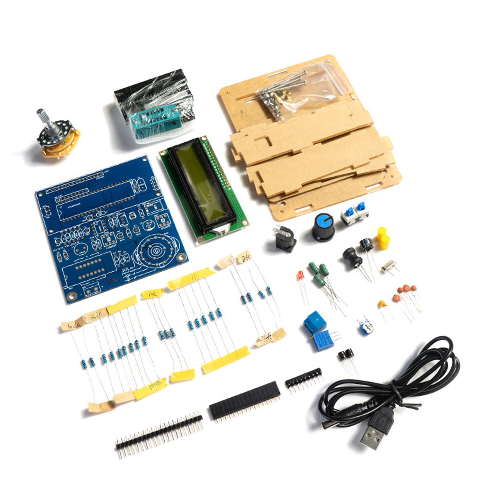 

Вимірювач ємності, індуктивності, частоти, DIY Electronics Kit, 51 однокристальний тестер, схема DIY Electronics Kit with Housing різнокольоровий