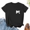 White Mk Logo T-Shirt Female Clothing Tees Plus Size Tops Workout Shirts For Women