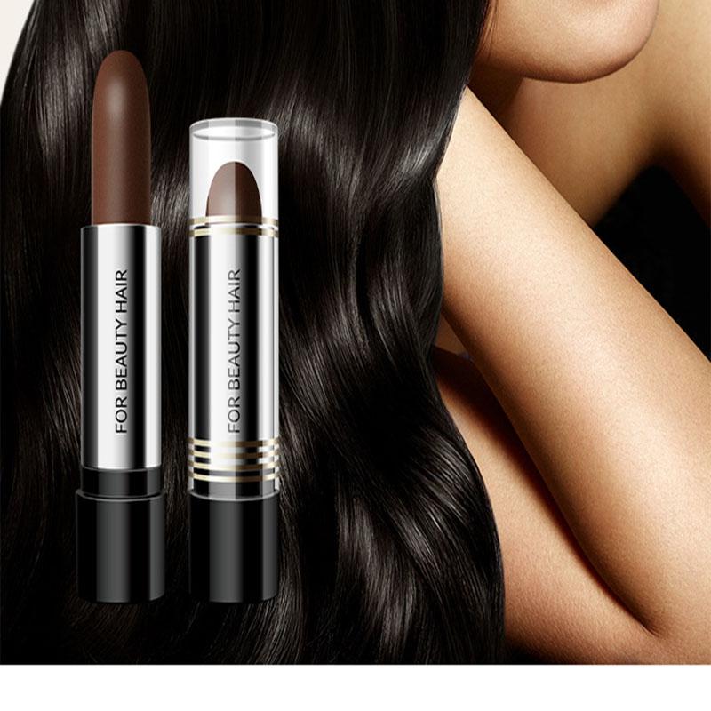 Disposable Hair Dye Pen To Cover Gray Hair To Black Hair Plant Lipstick Type Complementary Color Temporary Hair Coloring Hair Beauty