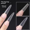 240Pcs Coffin Stiletto Trapezium Soft Gel Nail Tips With Auxiliary Lines Innovative Press On Nails Multifun Full Cover Fake Nail
