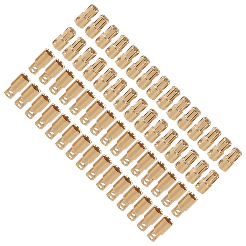 30 Paare Bananenstecker Buchsen Stecker Weiblich Männlich Vergoldet für Industrie DIY RC Batterie