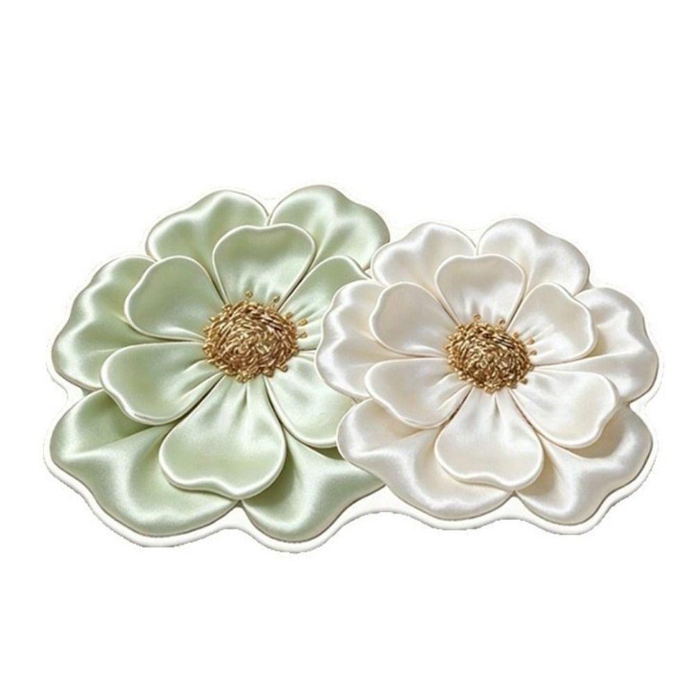 5D Flower Design Bathroom Mat Water Absorbent Quick Dry Diatom Mud Mat Colorful Non Slip Non Slip Floor Mat Home Daily Use