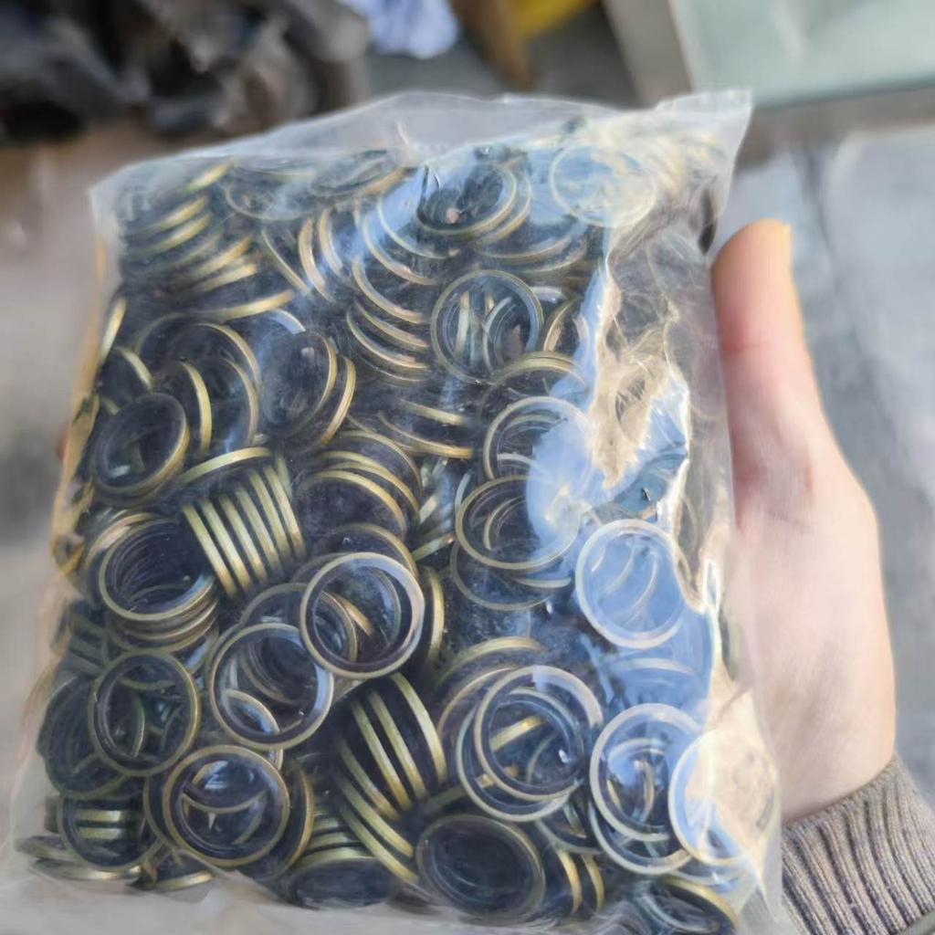 200/100pcs Car Oil Pan Drain Gasket Drainage Bolt Pad Rubber Oil Drain Plug Gasket Replaceable Seal Set M6 M8 M10 M12 M14 M16