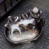 Double Fish Ceramic Backflow Incense Burner - Creative Home Decor Ornament