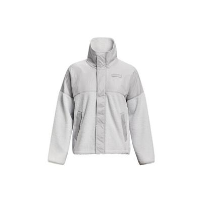 Mission Solid Logo Zip Collar Jacket Women Jackets White 1366051-014