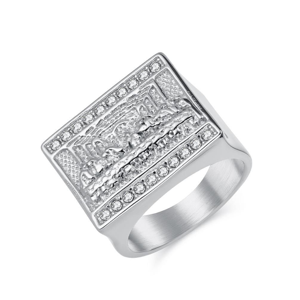 

Men s The Last Supper RIng Stainless Steel Jesus Christ Religious Ring 7