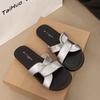 Cross-strapped Slippers Women's Summer Wear 2025 New Retro Style Casual Flat-bottomed Beach Non-slip Sandals