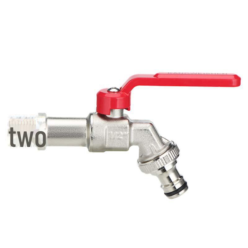 Outdoor Double-Control Brass Faucet for Kitchen and Garden