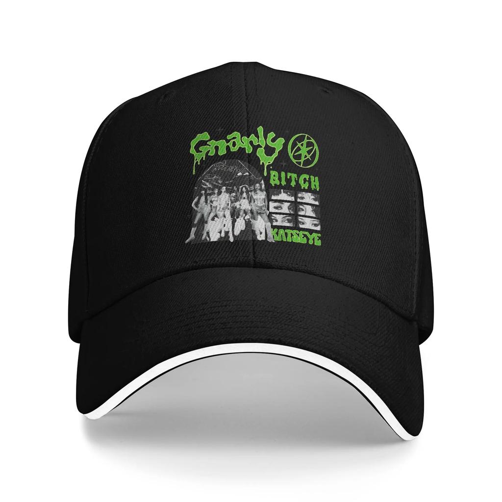 Lipgloss Katseye Kpop Idol Baseballkappen Mode Sandwich-Kappe Unisex Polyesterkappen Hut Sport