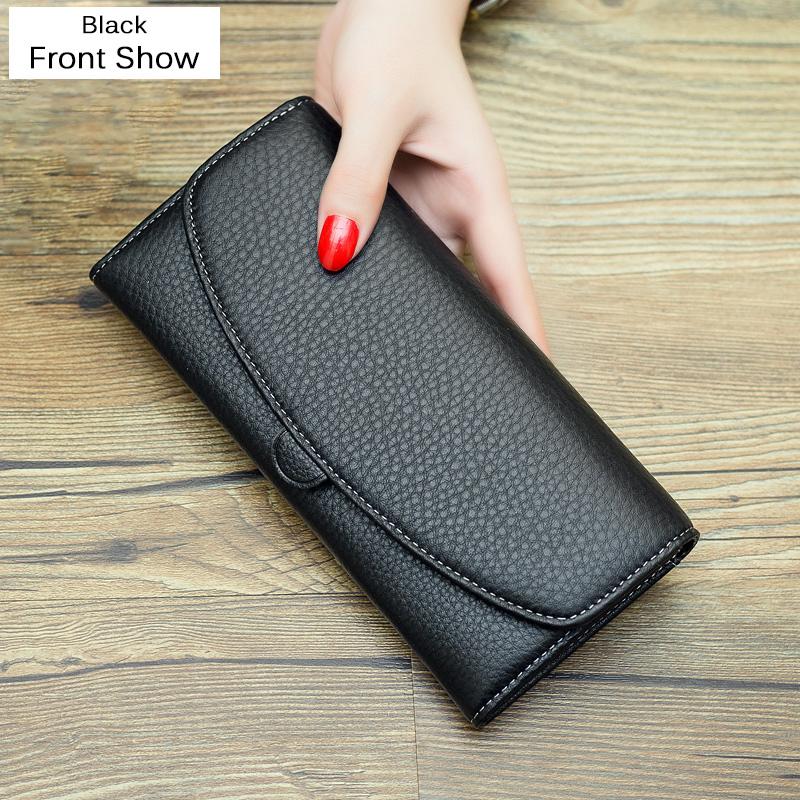 Длинные кошельки из 100% натуральной кожи для женщин — фото 3