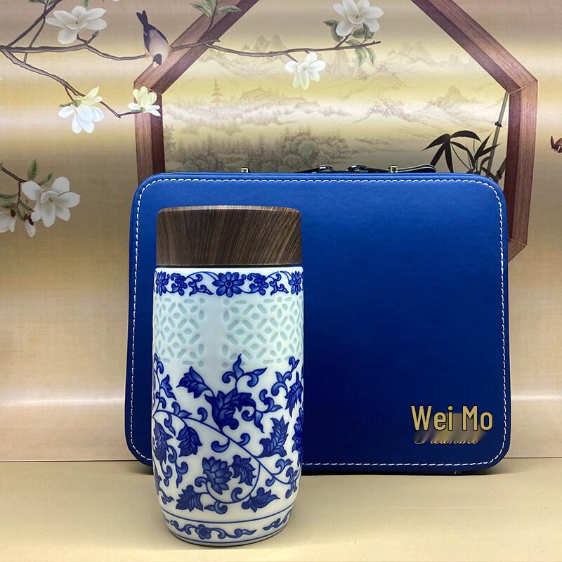 

Jingdezhen Ceramic Insulated Tea Mug