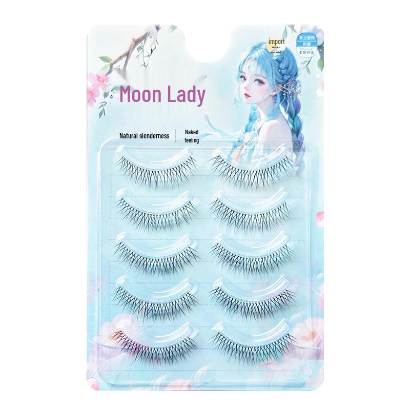 

Накладные ресницы Moon Jiao Niang Natural Transparent Stem - Начинающий Натуральный Макияж Nude Комикс Стиль