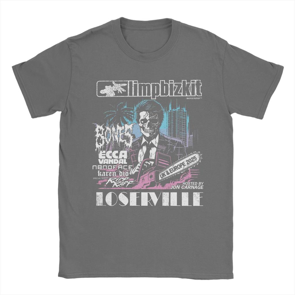 Limp Bizkit Tour 2025 T Shirts Men's  Cotton Funny T-Shirt Crewneck  Tees Short Sleeve Tops 4XL 5XL 6XL
