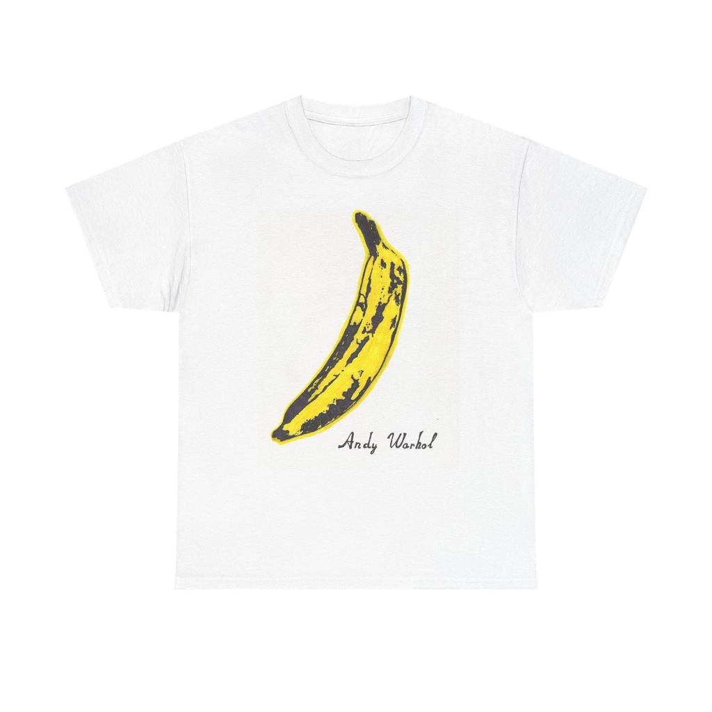 Andy Warhol T Shirt Vintage Art Poster Retro 80s Unisex Heavy Cotton Banana