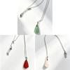 Geometric Natural Crystal Pendant Necklace With Polished Quartz For Bohemian Jewelry Lovers