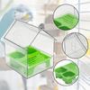 3 In 1 Bird Parrot Feeding Box Large Capacity Anti Spill Hanging Bird Bath Multifunction Prevent Scattering Shower Box