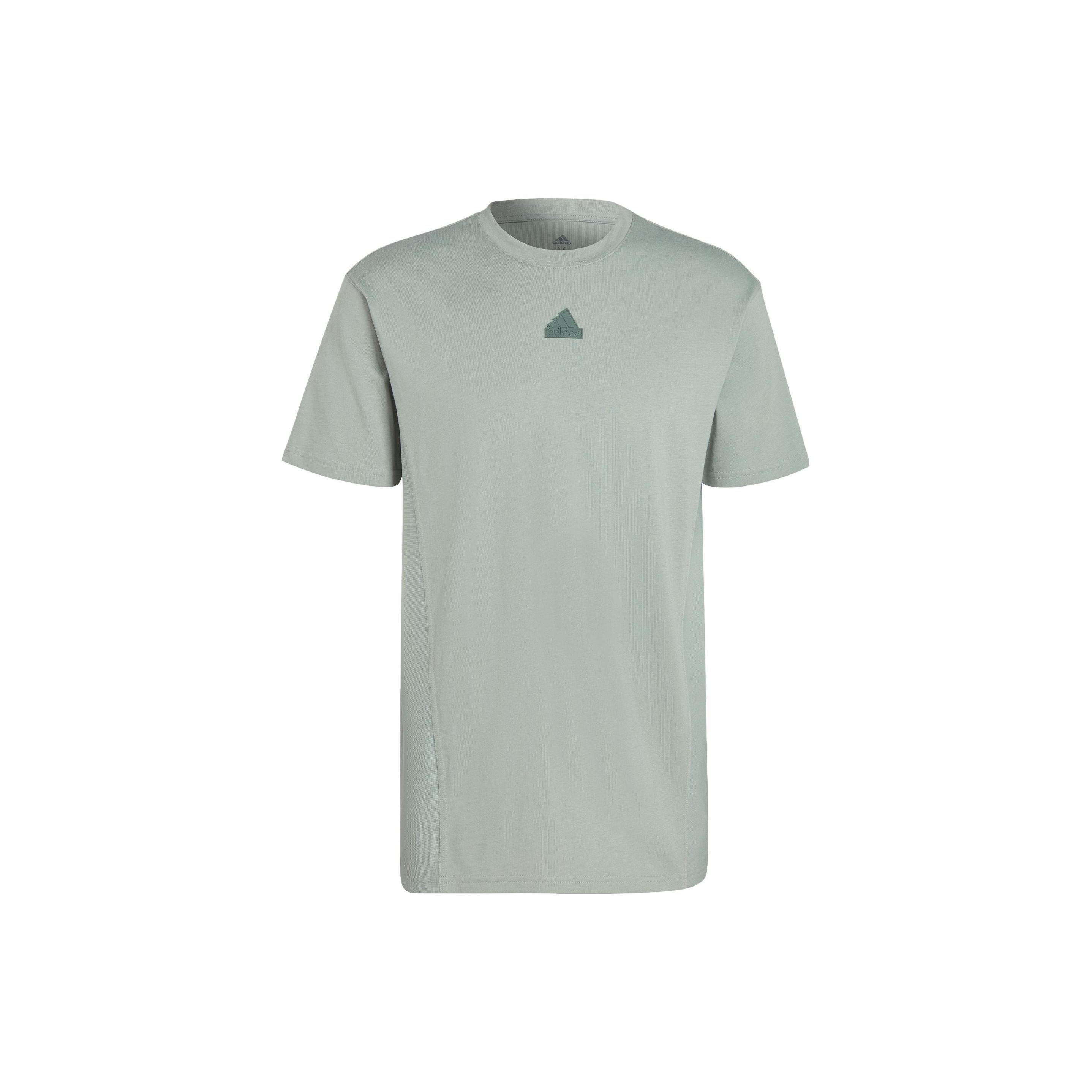 adidas Sportswear City Escape T-shirt Asia Sizing Silver Green Men s IC9732 L