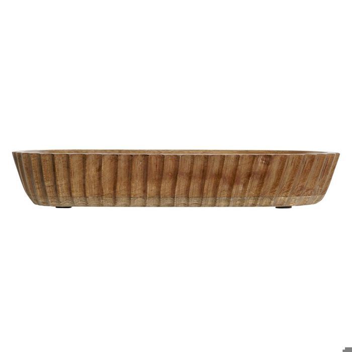 Centre De Table - DKD Home Decor - Naturel - Bois De Manguier - 32x15x5 Cm - Décoratif