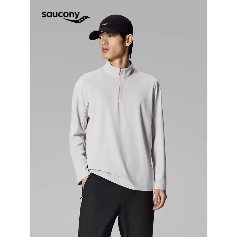 

Saucony Men s Half-Zip Long Sleeve Running T-Shirt XL