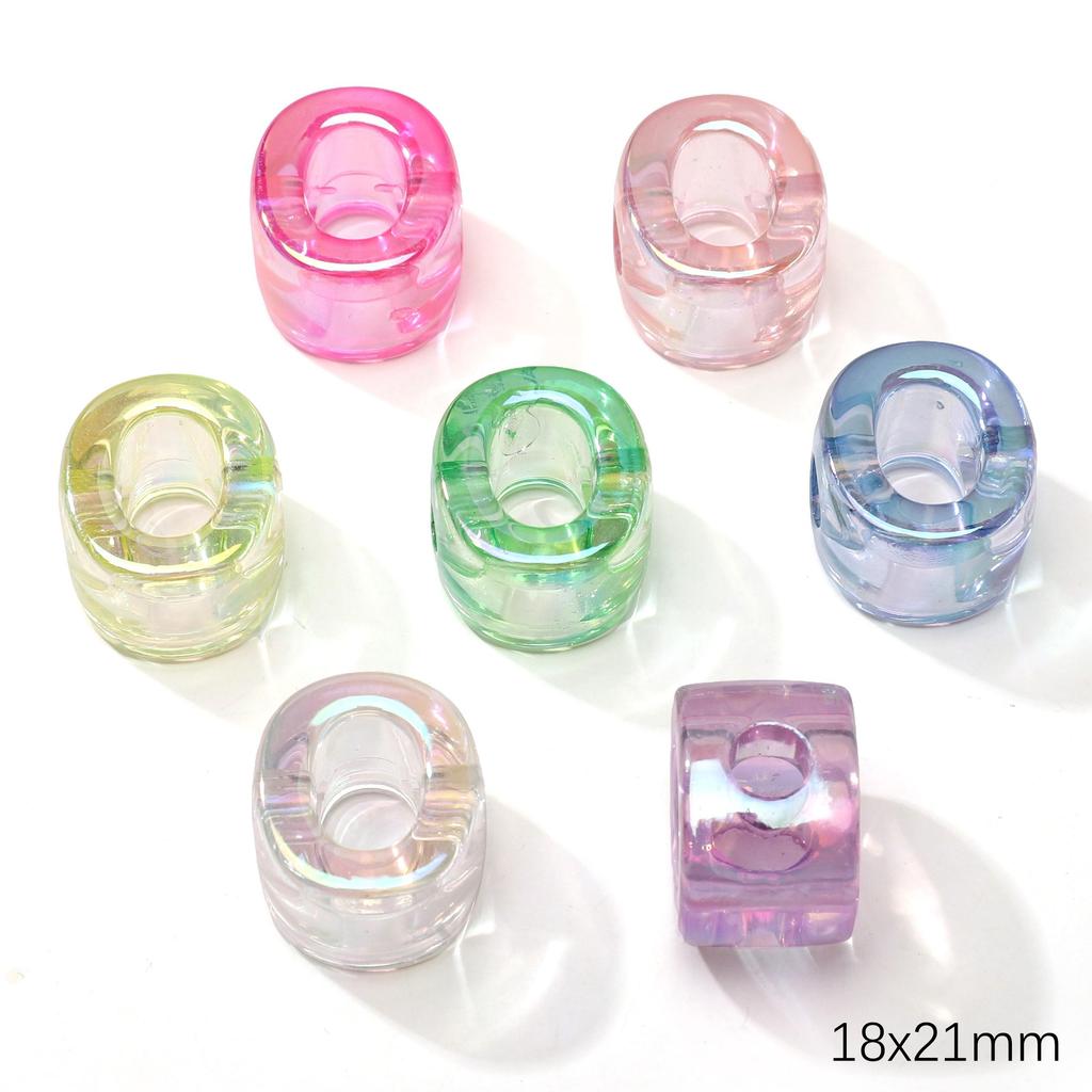 5 Stück Acrylperlen Regenbogen Sonnenschein Buchstabenperle für DIY Halskette Armband Ohrringe Schmuckherstellung Bastelzubehör