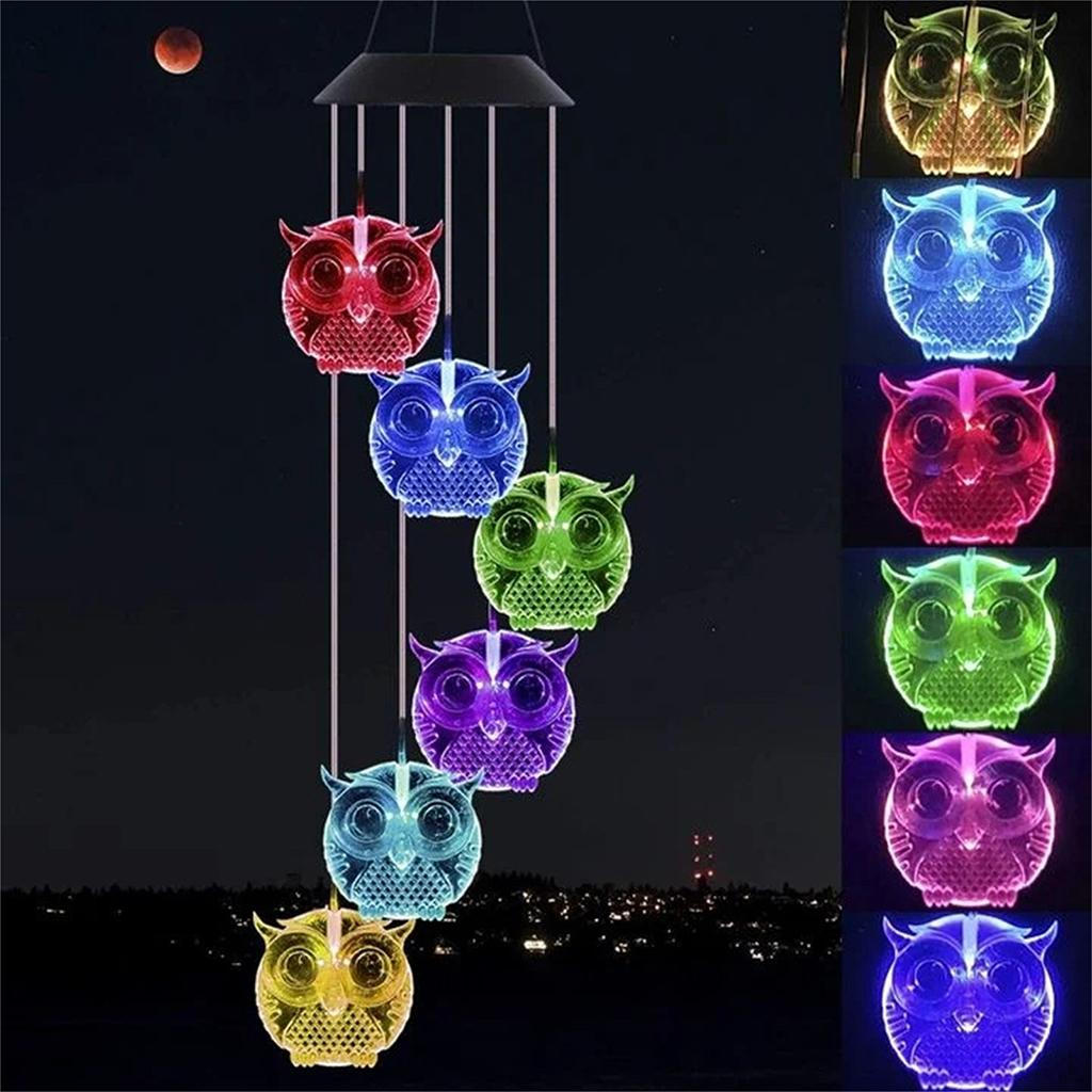 

Светодиодная лампа Chime Wind Bell, меняющая цвет, водонепроницаемая, для дома и в помещении, для сада, во дворе, для фестиваля