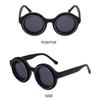 Punk Round Frame Sun Glasses Luxury Hip Hop Shades Trendy Steampunk Sunglasses  for Women & Men