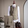 Luxury Men's Custom Suit Set - Tencel Cotton Wool Blend, Fine Twill Fabric, Business Formal Wear.