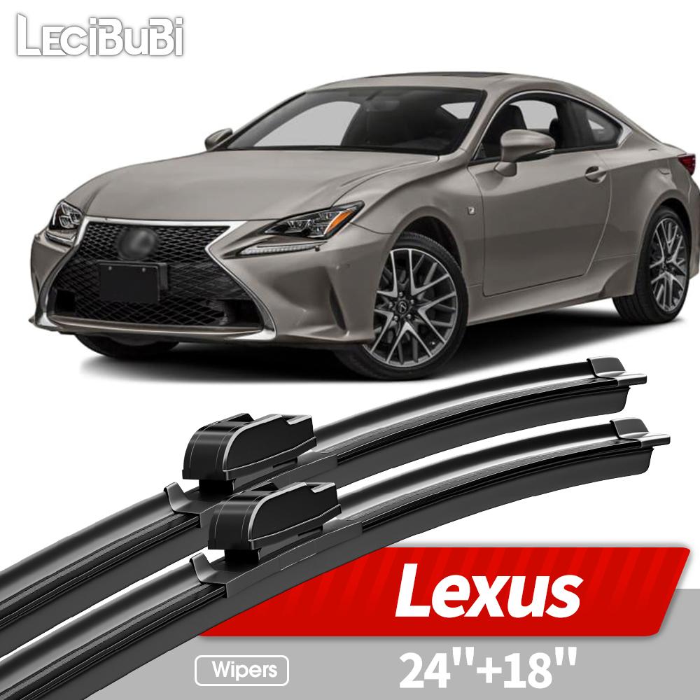 24"+18" For Lexus IS300 IS350 IS200T RCF RC300 RC350 2015-2022 Front Windshield Wiper Blades Windscreen Window Accessories