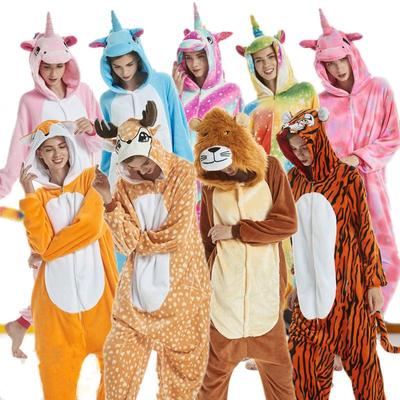 Männer Frauen Kigurumi Einhorn Onesie Pyjamas Unisex Tier Cosplay Kostüm Für Halloween Party