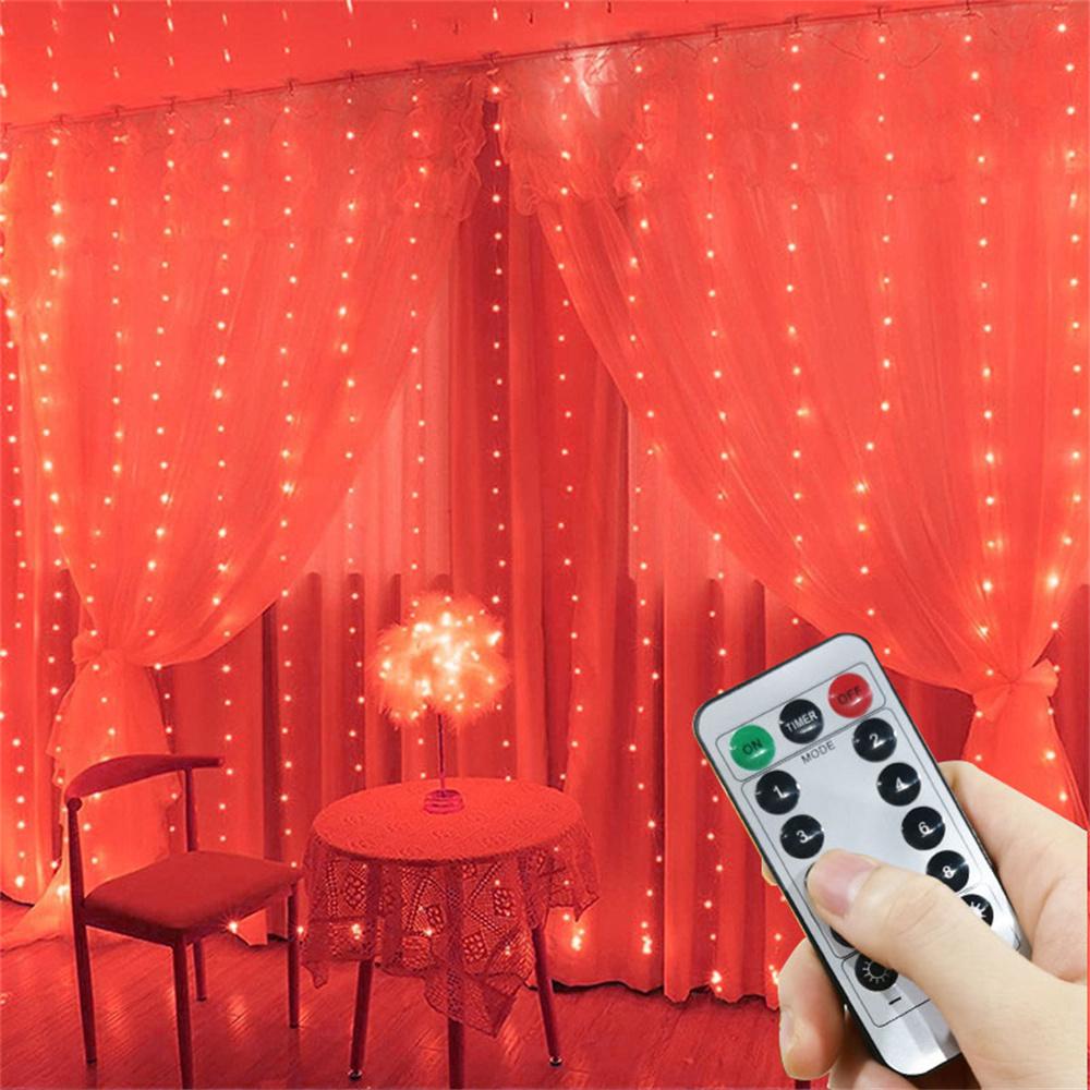 Xiaomi USB Curtain Lights - 8 Lighting Modes LED Fairy String Light for Christmas Halloween New Year Wedding Party Home Garden Decor