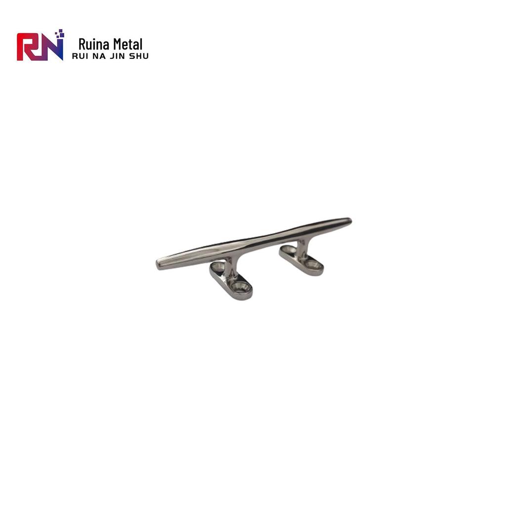 Round Ram's Horn Yacht Cleat - 4/6/8 Inch, 316 Stainless Steel Boat Rope Base