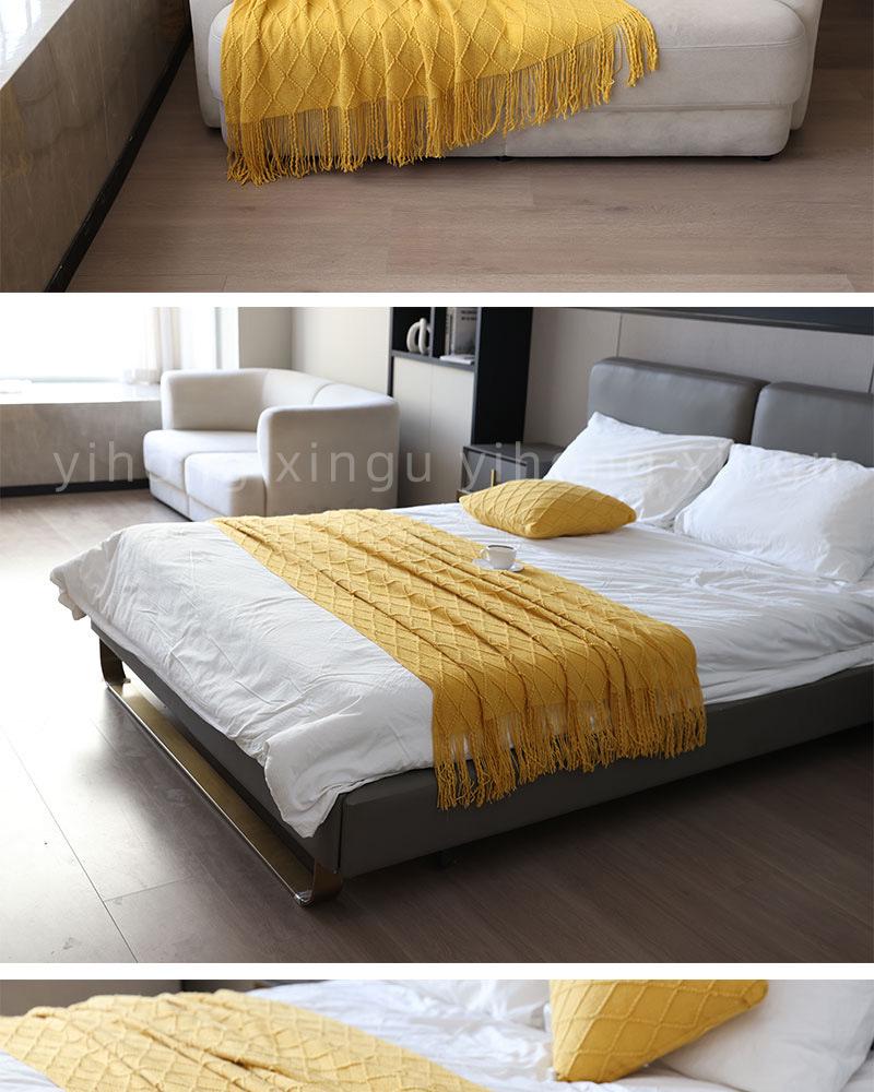 Decorative Bed Runner & Knit Throw Blanket for Home, Office, Sofa, or Nap