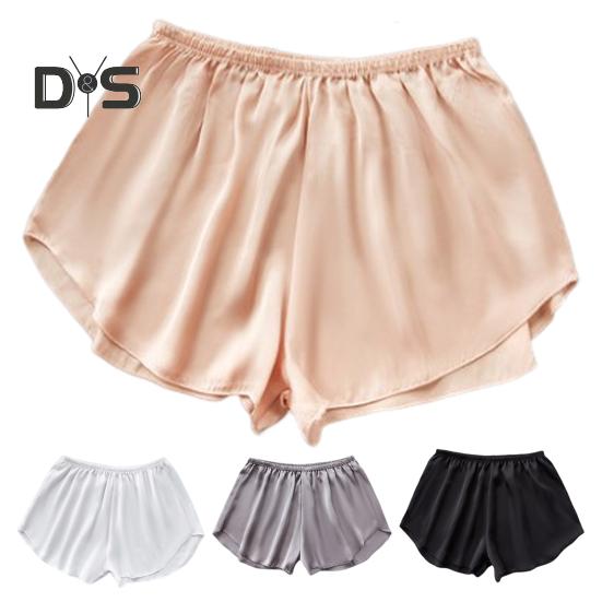 Ice Silk Seamless Safety Underwear Women Summer Cienkie szorty Jednolity kolor Luźne szorty bezpieczeństwa Codzienne noszenie