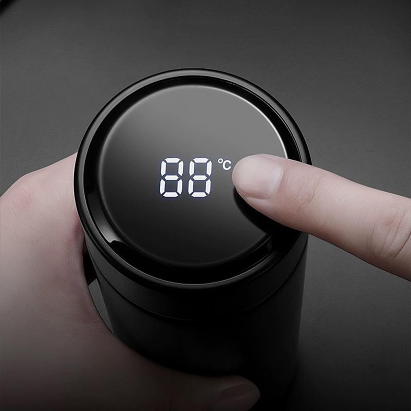 500ML Temperaturanzeige Thermosbecher Geteilte Thermosflasche Für Volvo XC90 V90 V60 XC60 V40 EC40 EX40 S80 S60 S90 C40 XC40 V70